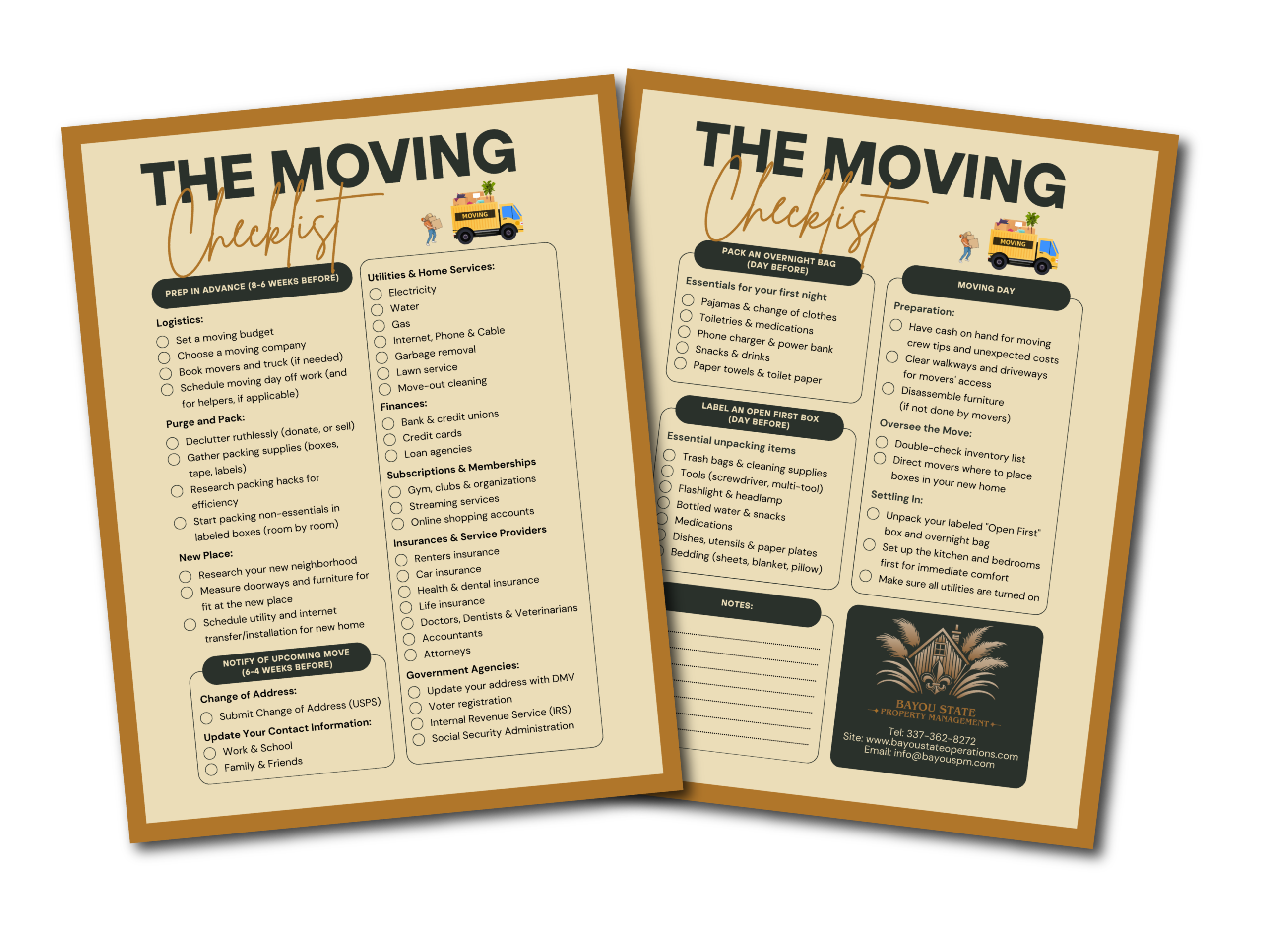 Relocation checklist for new residents moving to Acadiana, Louisiana, including essential services, housing, utilities, and community resources to ensure a smooth transition.